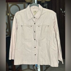 🤎 Woolrich Neutral Snap-Front Shirt/Shacket — Women’s L 🤎